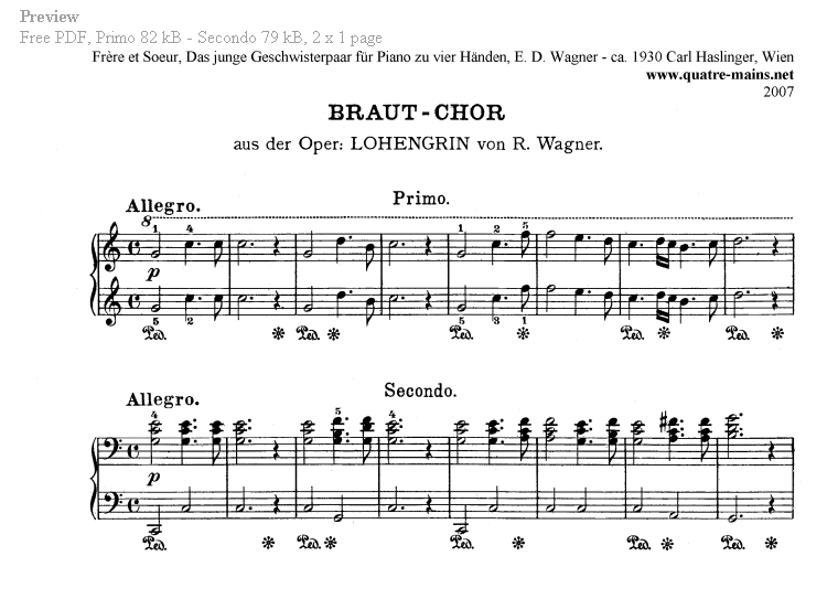 Piano Four Hands Sheet Music Free Classical Piano Music